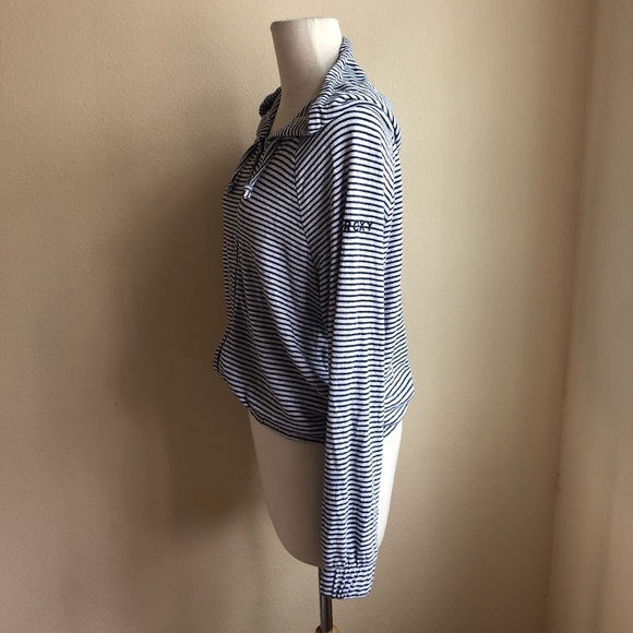 Roxy Zip Up Stripe Hoodie - Picture 2 of 5